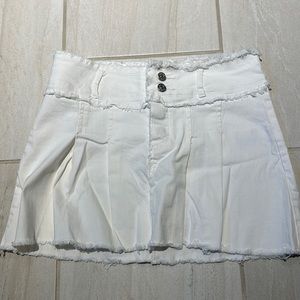 White Denim Skirt Soze Large